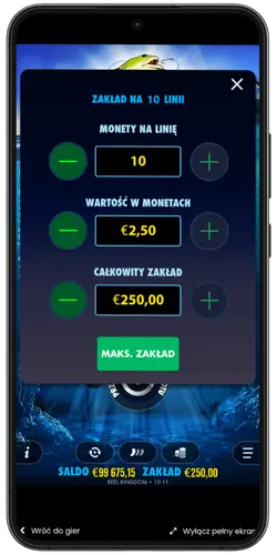 Big Bass Bonanza Bet Settings Panel