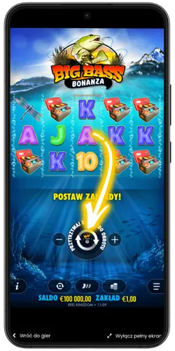 Big Bass Bonanza Spin Button Start